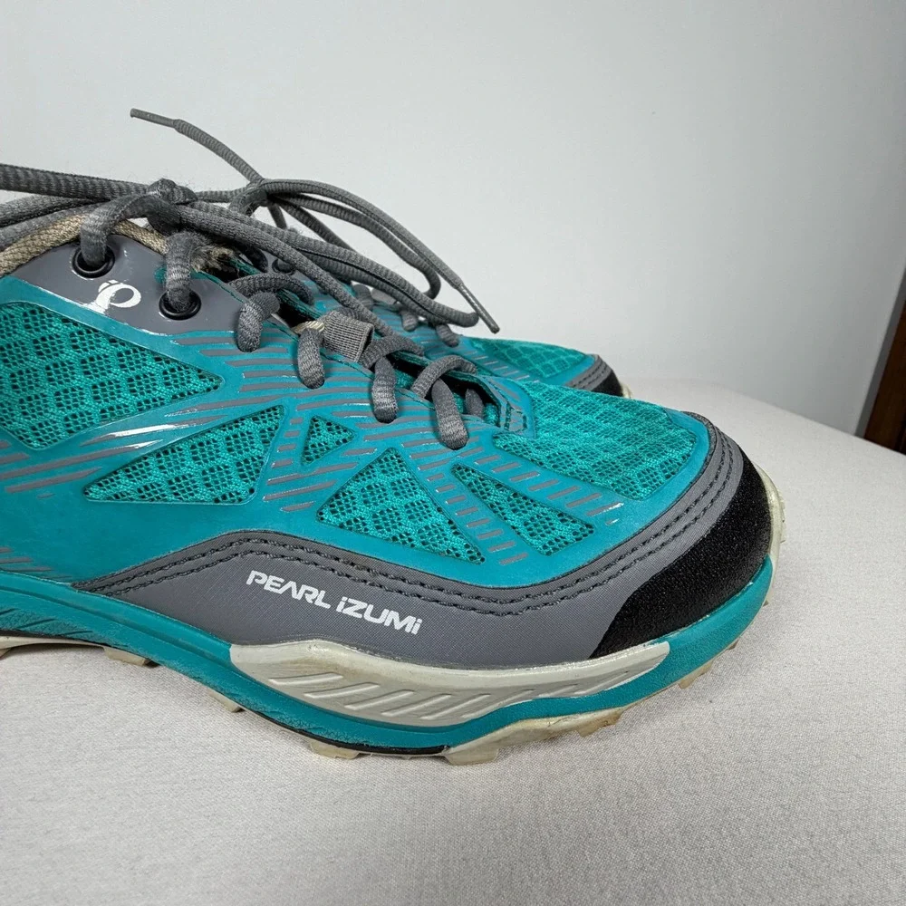 Pearl Izumi Womens‎ X-Alp Seek VII Teal Mountain Bike Trail Shoes EUR 39 US 8.5